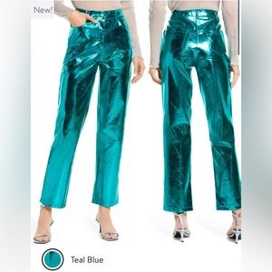 Never worn, metallic Amy Lynn pants